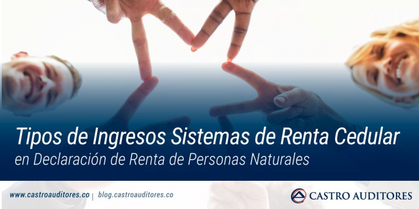 Tipos de Ingresos Sistemas de Renta Cedular en Declaración de Renta de Personas Naturales | Blog de Castro Auditores