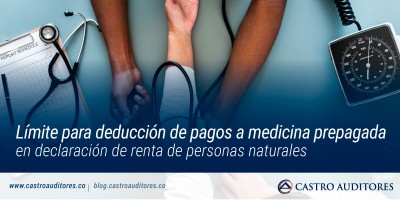 Límite para deducción de pagos a medicina prepagada en declaración de renta de personas naturales | Blog de Castro Auditores