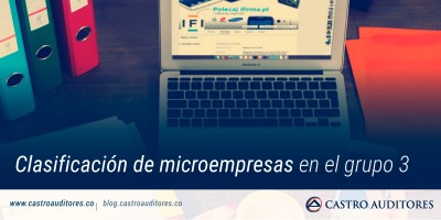 Clasificación de microempresas en el grupo 3 | Blog de Castro Auditores